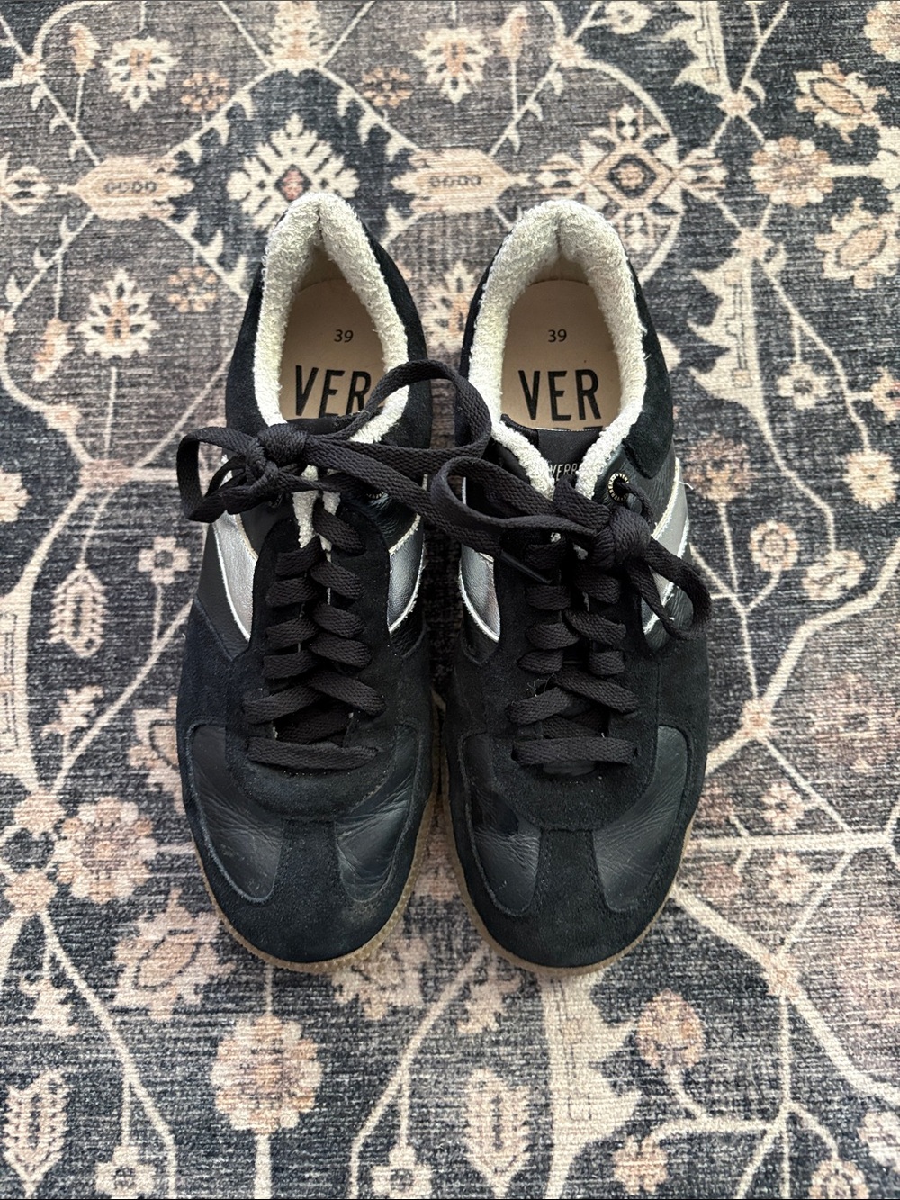 Verbenas Leather Tennis Shoes Size 39/8